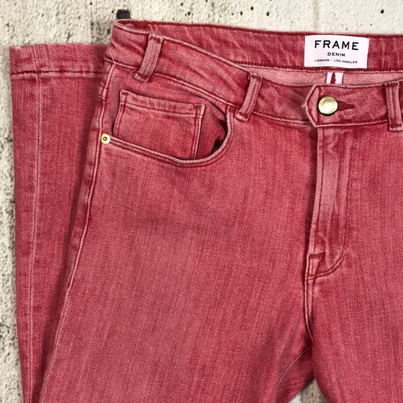 FRAME Le Color Crop Mini Boot-Cut Jeans - Picture 3 of 5
